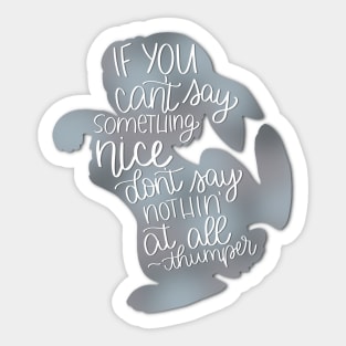 Thumper Say Something Nice Sticker